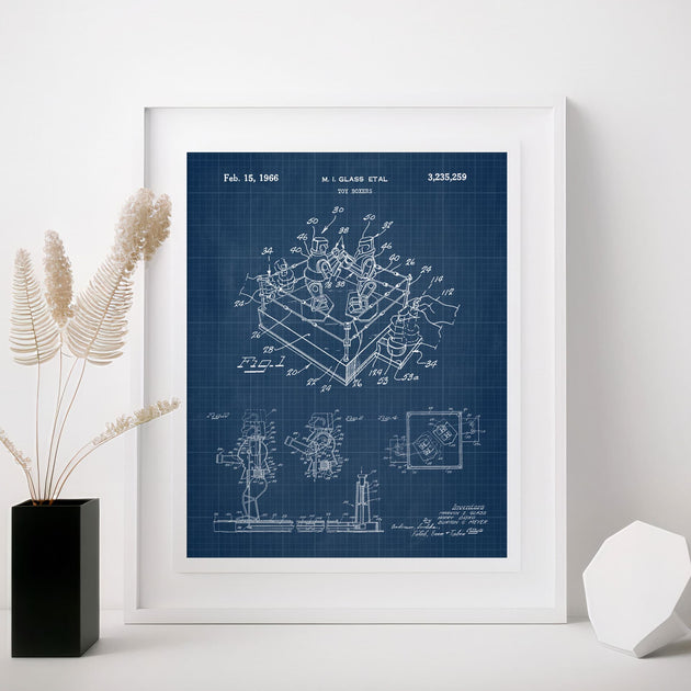 Rock 'Em Sock 'Em Robot Patent Wall Art