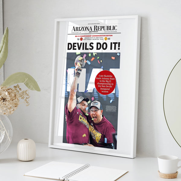 Devils Do It: Arizona State Big 12 Champs Front Page Wall Art