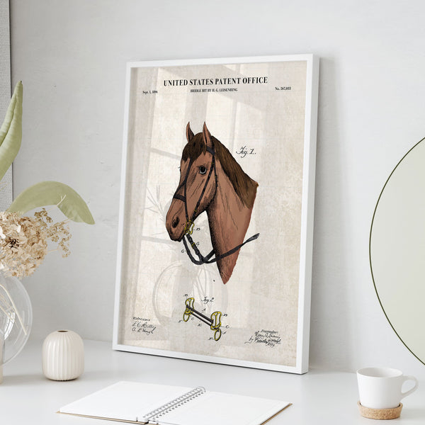 Horse Bridle Patent Wall Art