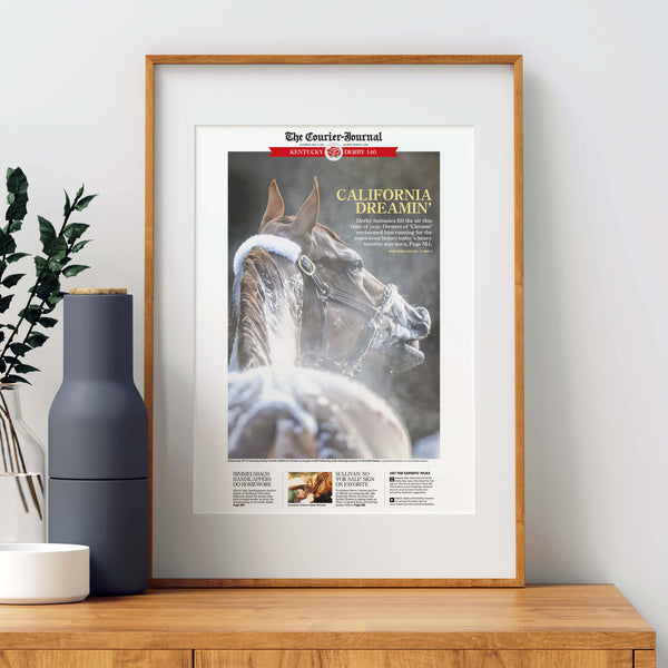 Kentucky Derby California Dreamin' Front Page Wall Art