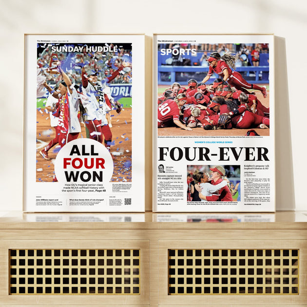 2021-22 Oklahoma Sooner 2024 Softball Poster Collection