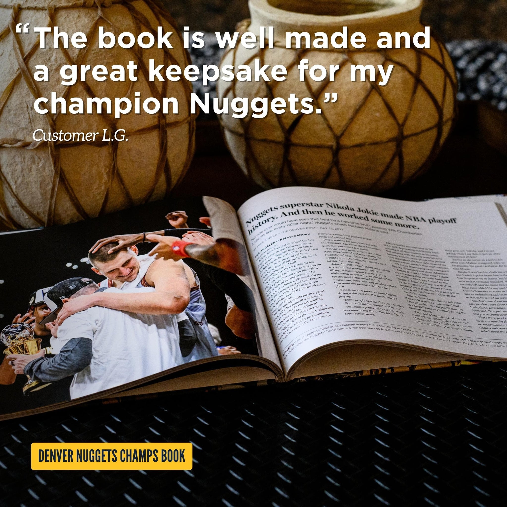 Denver Nuggets NBA Championship - Hardcover Book - Gold Standard – Pediment  Publishing
