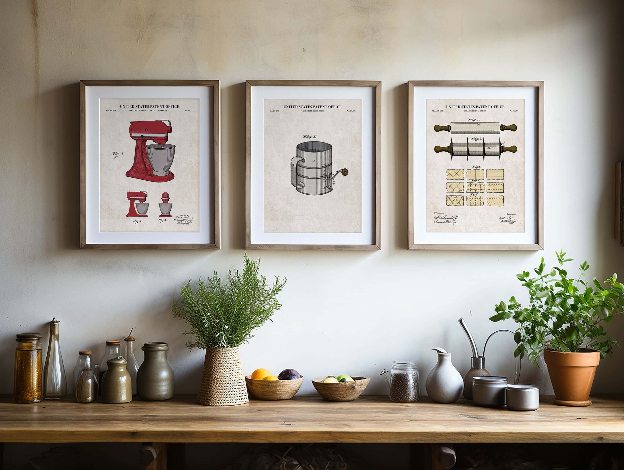 KitchenAid Stand Mixer Patent Wall Art (4 Design Options