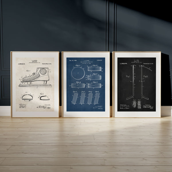 Printable Download: Vintage Hockey Patents Set