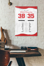 Kansas City 2022-2023 Champions By the Numbers Wall Art